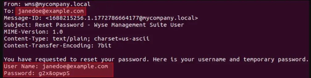Νέος κωδικός πρόσβασης μετά την επαναφορά (πηγή: PT Security)